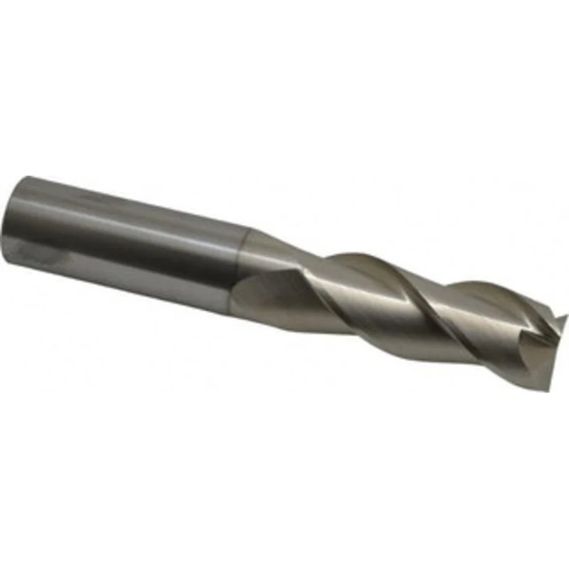 KYOCERA SGS 1, 2-5/8 LOC, 1 Shank Diam, 6 OAL, 3 Flute, Solid Carbide Square End Mill Single End, TiB2 Finish, Spiral...